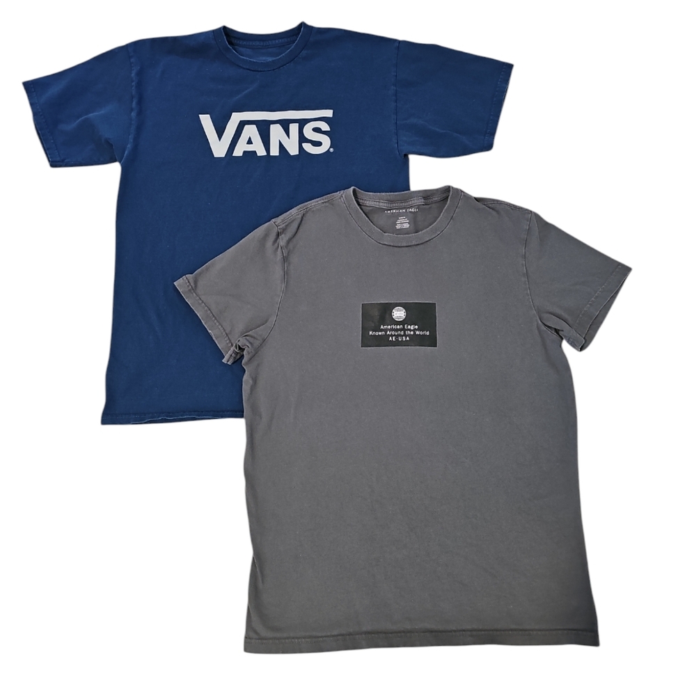 American Eagle & Vans Men's T-shirt Bundle Size M